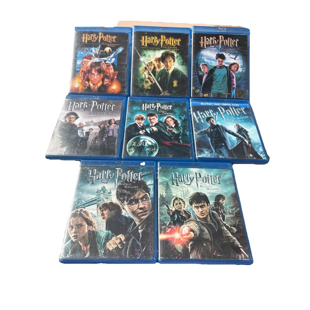 Harry Potter Blu Ray DVD Set 8 Series